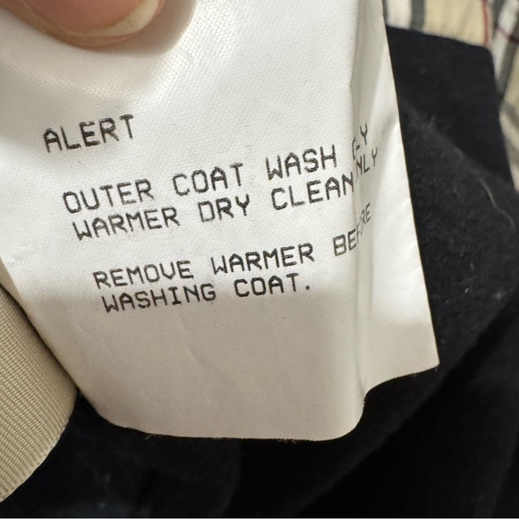 Burberry wool and camel hair blend plaid accents, chocolate Brown Trench Coat - Picture 11 of 11